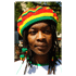 Rasta Tams Hkelmtze Bob Marley (Motiv 13 schwarzer Stern) L