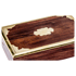 Saharanpur Holz Box mit Messing Verzierungen 15x4x10cm