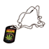 Dog Tag "Reggae Hemp" mit Gliederkette