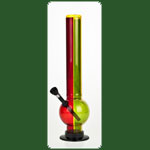 Acrylbong Rasta > H:32cm mit rundem Bauch