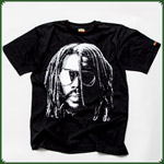 T-Shirt Peter Tosh mit Sonnenbrille "L" - Schwarz