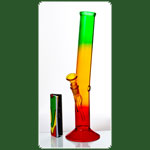 Rasta Glasbong > 14,5er H:33cm D:40mm Knick