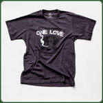 T-Shirt "One Love" Grau "M"