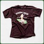 T-Shirt "Riding High" Bordeauxrot "S"