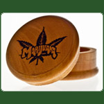 Holzgrinder D: 3,9cm "Marijuana"