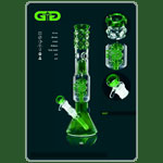 GraceGlass Bong ICE Beaker Green H:35cm D:44mm WS:4mm NS:18.8er 