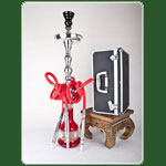 Alu Shisha > 3 Schlauch H: 79cm King Princess in Box - Silver Ru