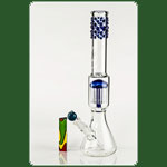 Weedstar Glasbong Messias Illusion 12 Arm Perc Blue