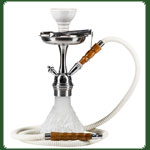 Kaya Shisha PN 330 "Frosted White Nest 2.0" LED H:33cm Silber