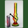 Acrylbong Rasta > mit kl. rundem Bauch H:23cm