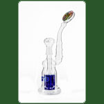 Grace Glass l Glasbong 18.8er H:30cm D:25mm WS:5mm Blau eingef